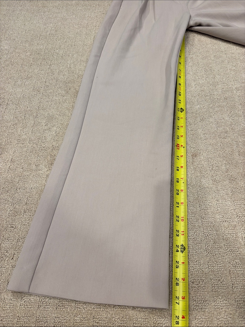 Abercrombie & Fitch Sloane Tailored Wide Leg Pant Light Taupe Curve Love 24/00 R - Picture 9 of 10